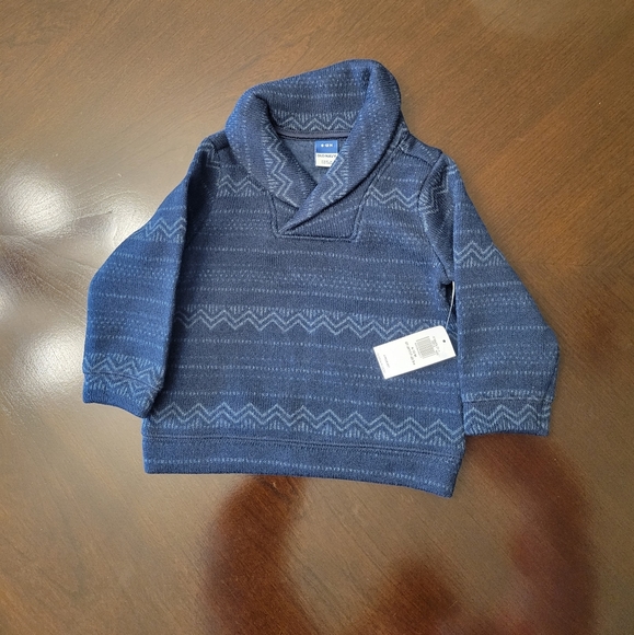 2-Piece Shawl-Collar Sweater and Jogger Sweatpants Set for Baby - Picture 2 of 3